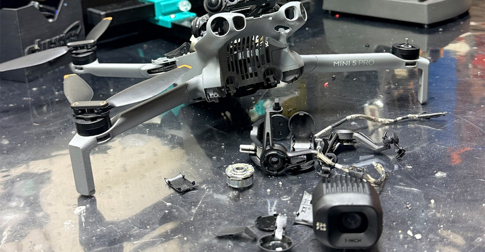 DJI teknik servis çalışma görüntüsü